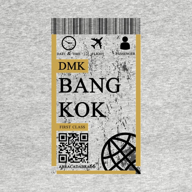 Bangkok flight ticket boarding pass abstract by 